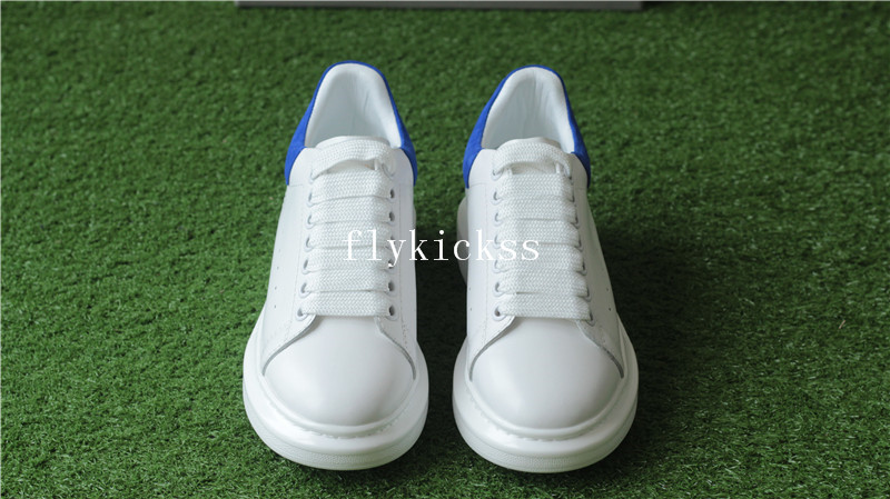 Alexander McQueen Oversized Sneaker White Blue Suede